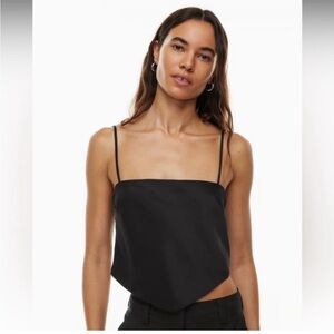 Aritzia Silk Back Tie Top